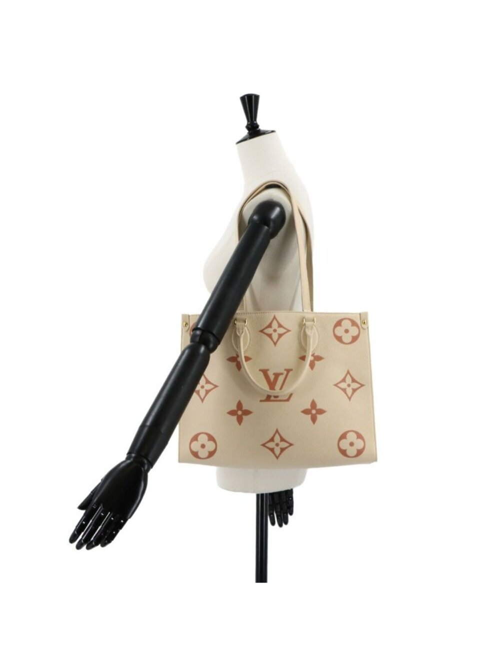 Louis Vuitton Bicolor Monogram Empreinte On The Go MM 2-Way Tote Cles MM - Picture 10 of 10